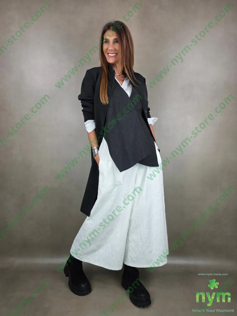 gilet trapezio interno ricamo 50pl30ny20co CAPOSPALLA