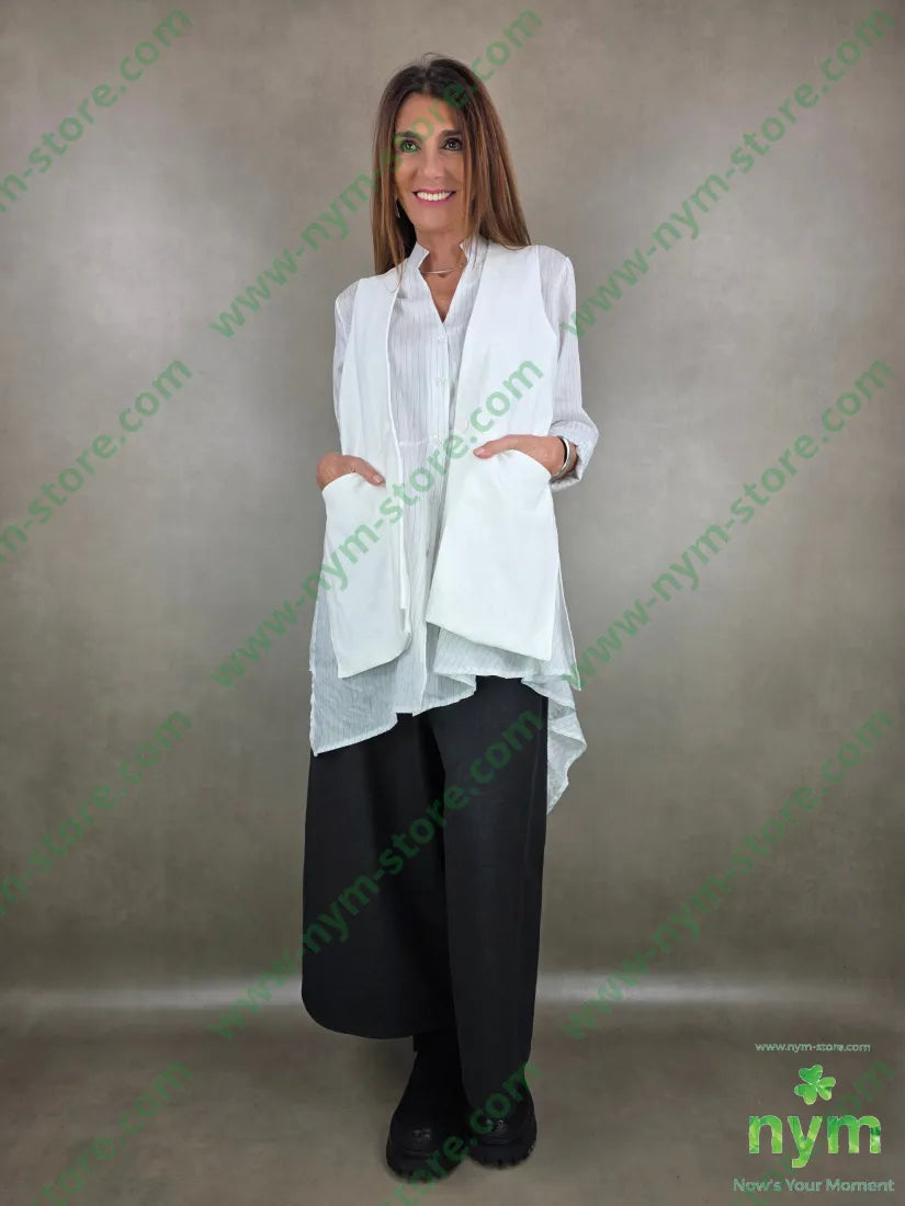 gilet trapezio interno ricamo 50pl30ny20co CAPOSPALLA