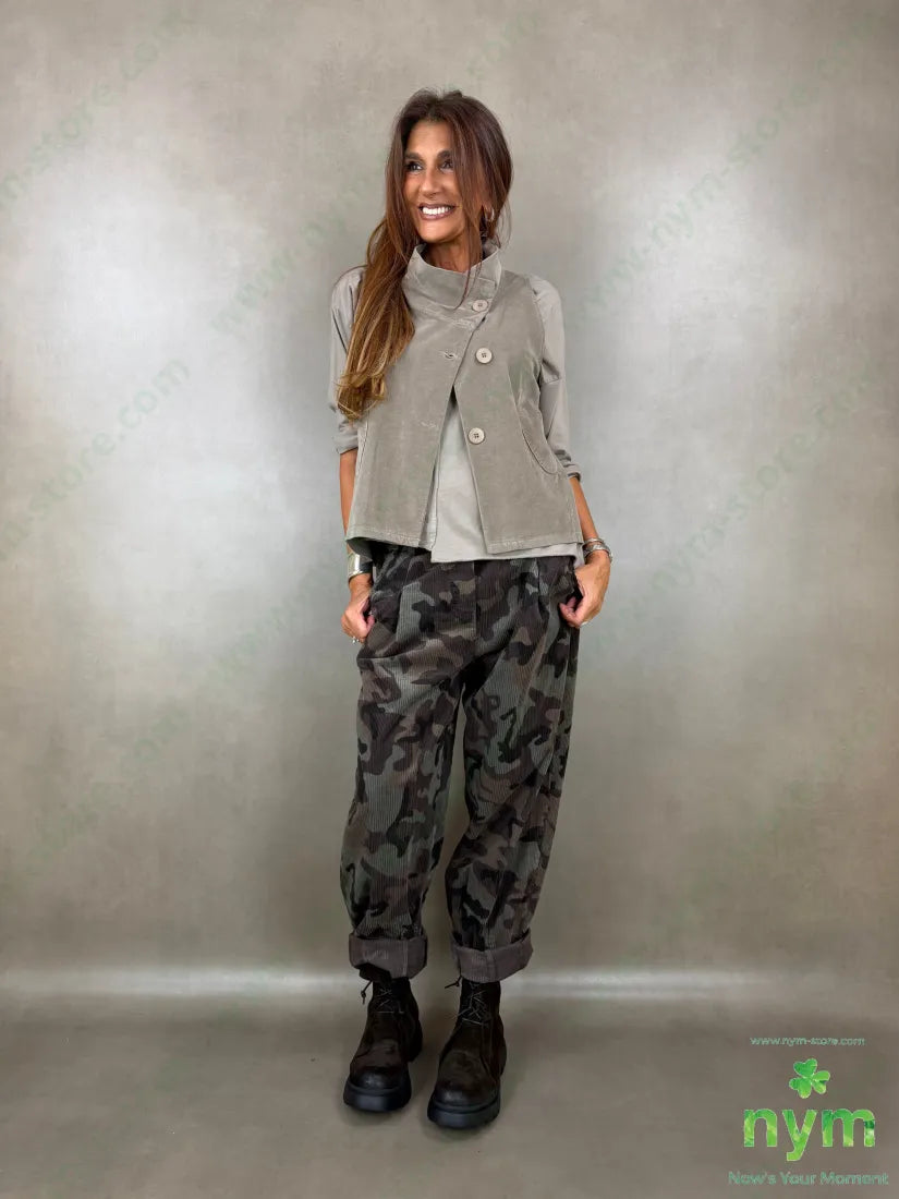 gilet velluto liscio elastan 100co - CAPOSPALLA