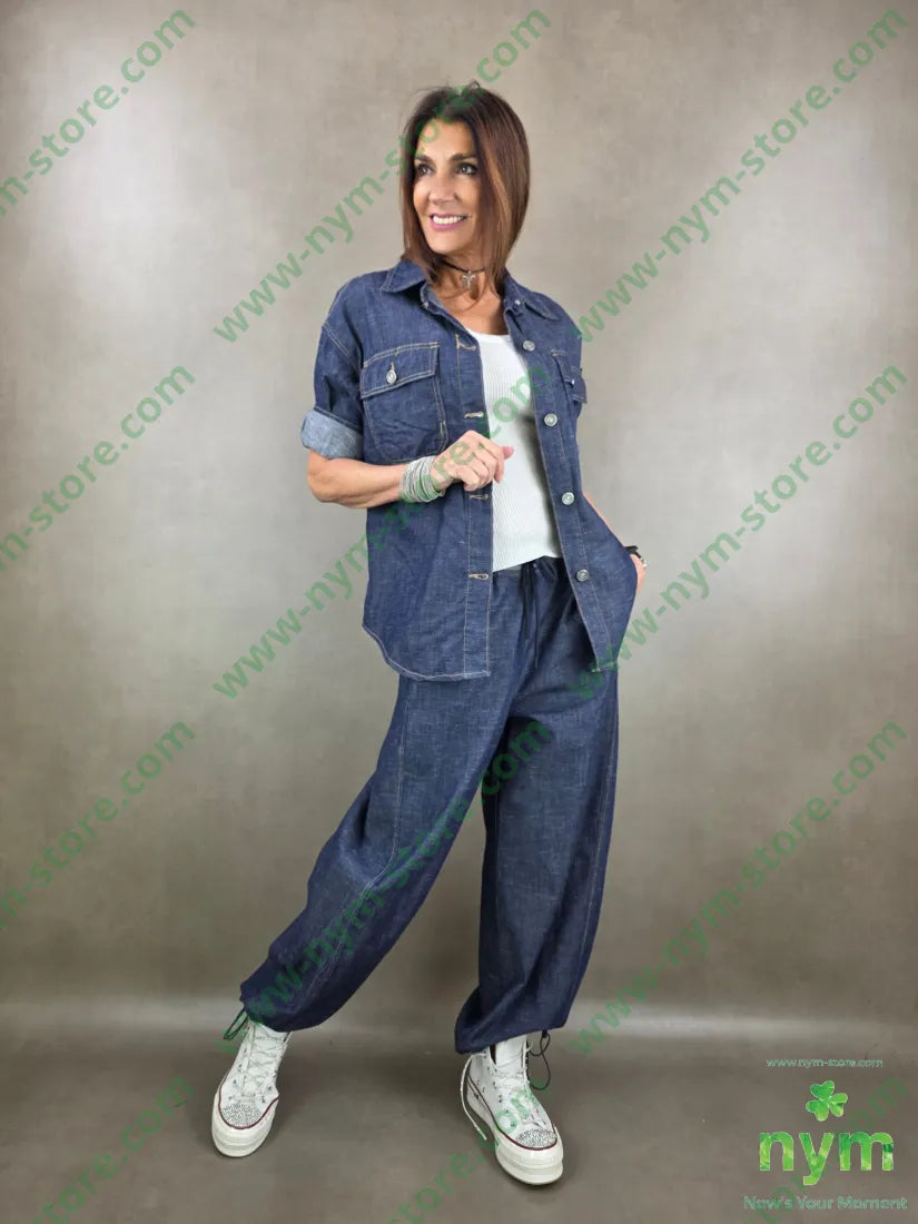 giubotto denim over 98co2ea U / DENIM / PE26 GIACCA