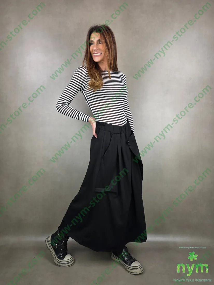 gonna anfora due bottoni punto mi 68vi27pl5ea U / NERO / AI25 GONNA