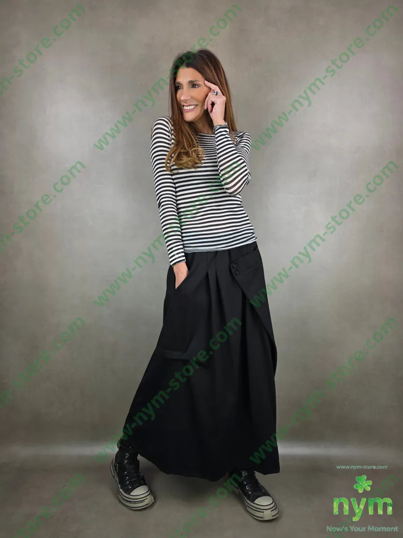 gonna anfora due bottoni punto mi 68vi27pl5ea U / NERO / AI25 GONNA