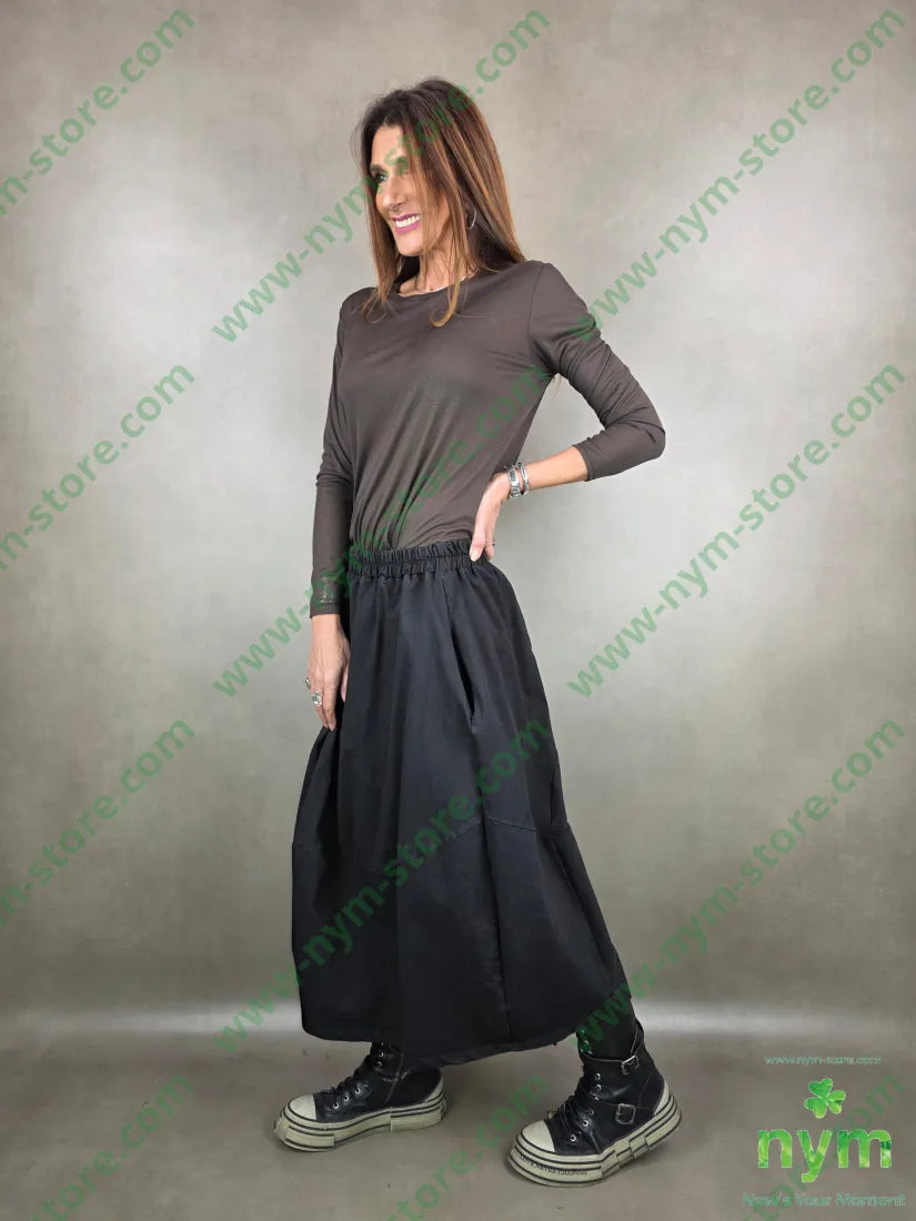 gonna anfora elasticizzata 73co25pl2ea U / NERO / AI25 GONNA