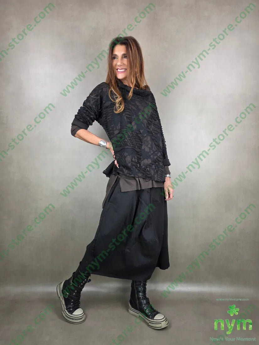 gonna anfora elasticizzata 73co25pl2ea U / NERO / AI25 GONNA