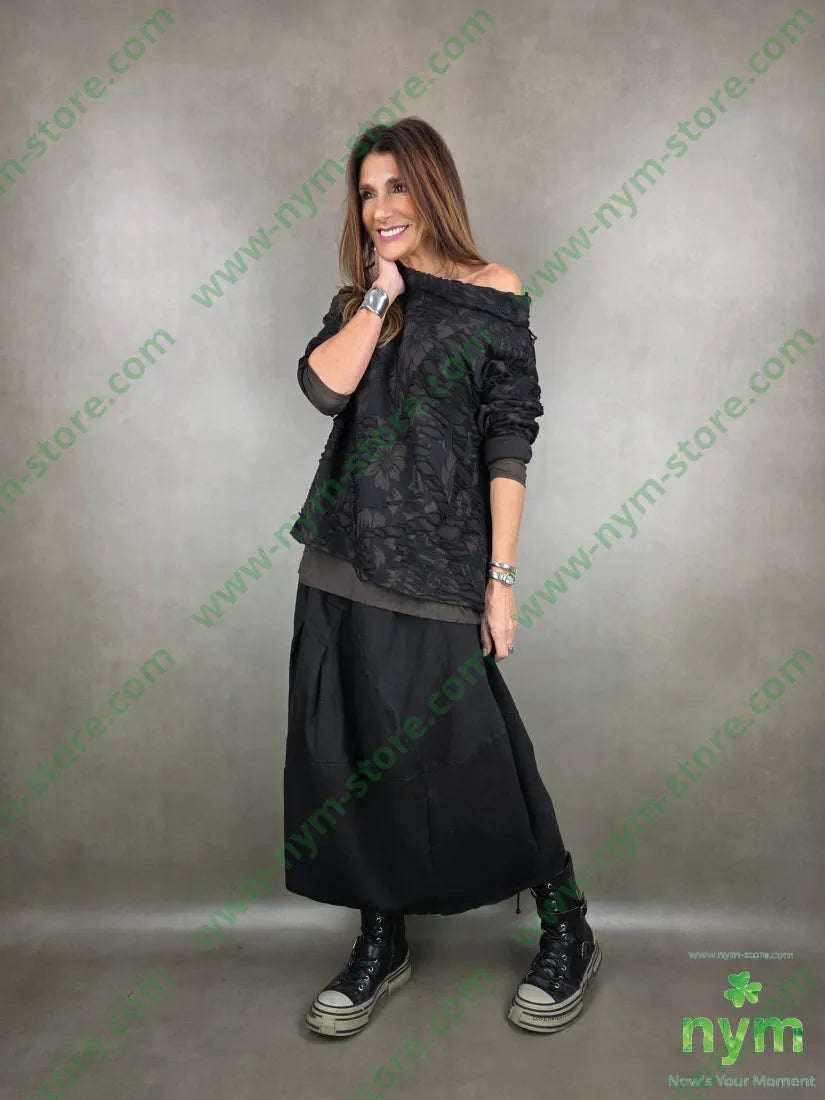 gonna anfora elasticizzata 73co25pl2ea U / NERO / AI25 GONNA