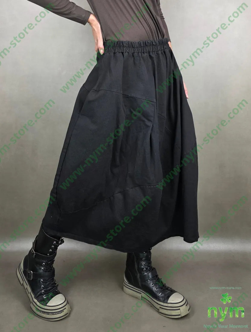 gonna anfora elasticizzata 73co25pl2ea U / NERO / AI25 GONNA