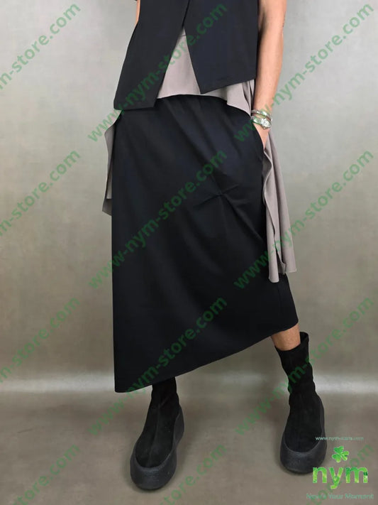 gonna asimmetrica pm 67vi27pa6ea 1 / NERO / PE26 GONNA