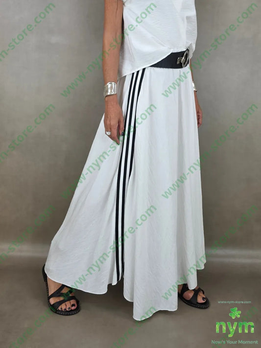 gonna bande tessuto martellato 85vi15ny - U / PANNA / PE26 - GONNA