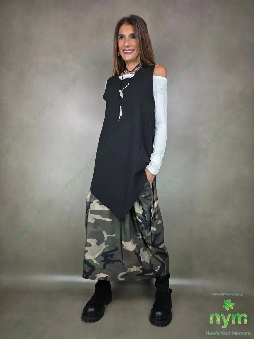 gonna camouflage velluto 100co U / MILITARE / AI25 GONNA