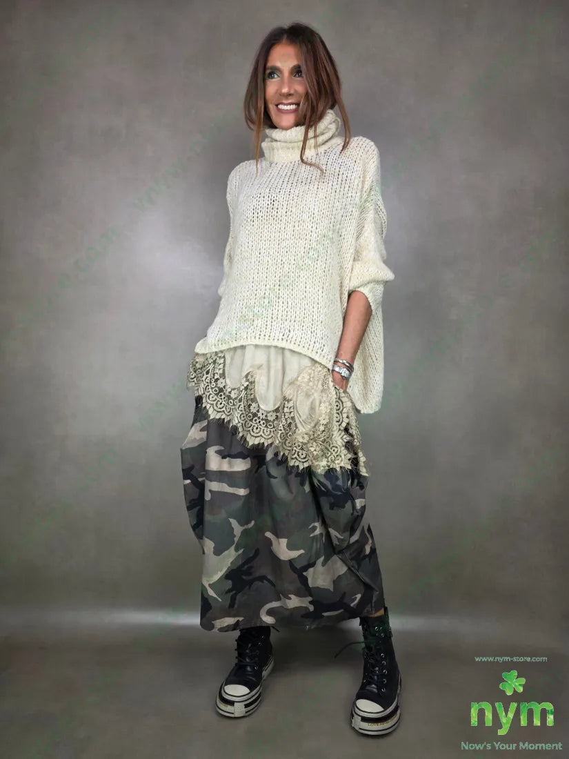 gonna camouflage velluto 100co U / MILITARE / AI25 GONNA