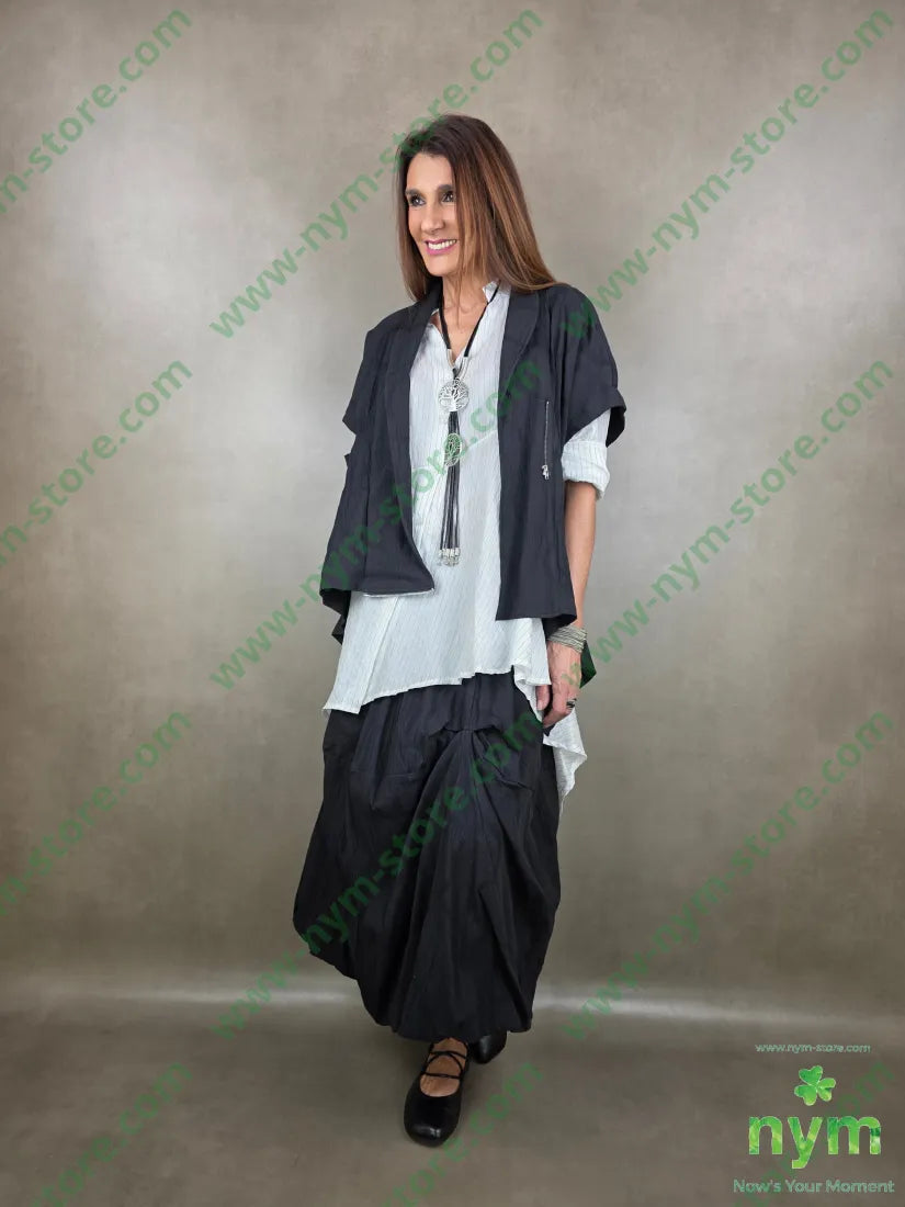 gonna cerchi goffrata 96co3pa1ea U / NERO / PE26 GONNA