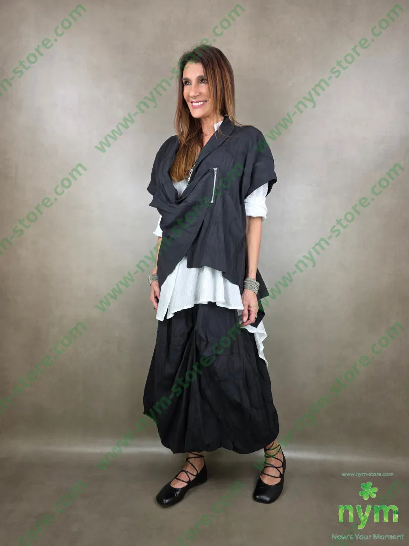 gonna cerchi goffrata 96co3pa1ea U / NERO / PE26 GONNA