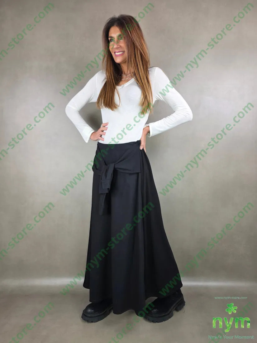 gonna cintura polsino 65vi27pl5ea U / NERO / AI25 GONNA