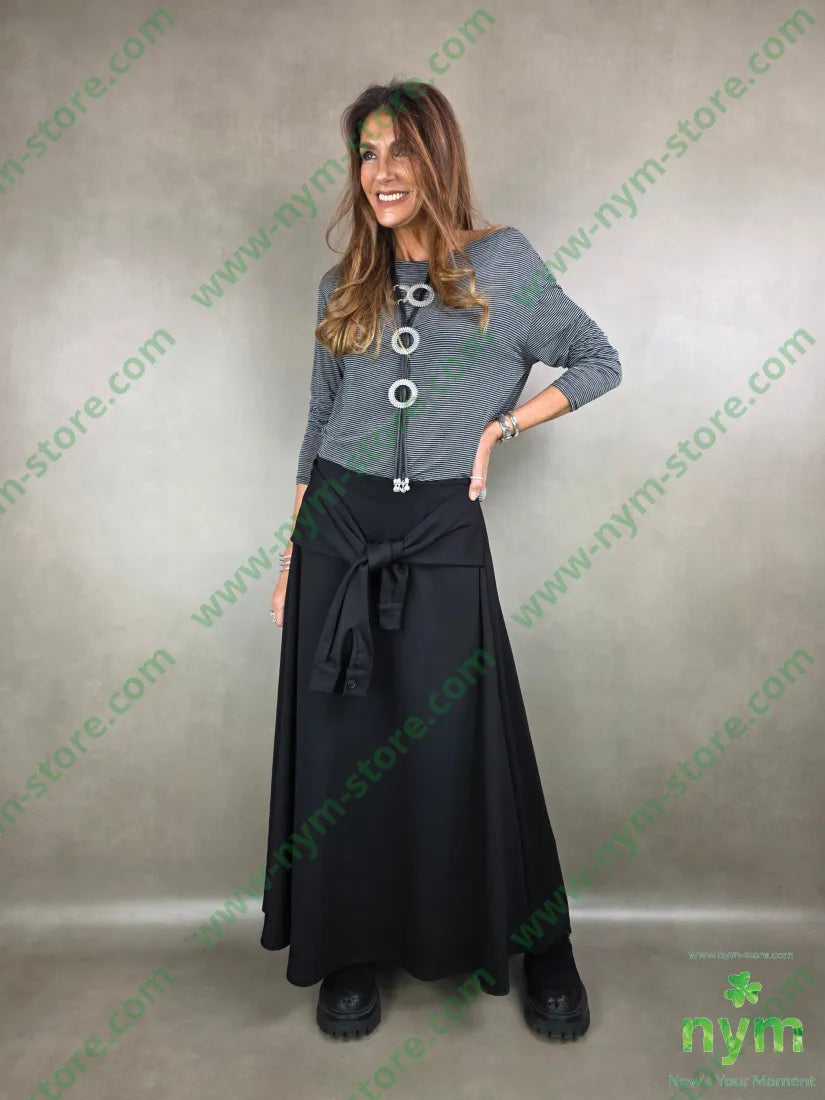 gonna cintura polsino 65vi27pl5ea U / NERO / AI25 GONNA