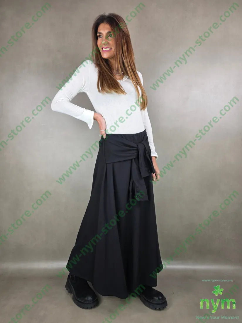 gonna cintura polsino 65vi27pl5ea U / NERO / AI25 GONNA