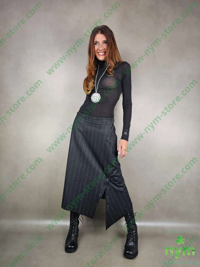 gonna gessata bottoni 60vi35pl5ea GONNA