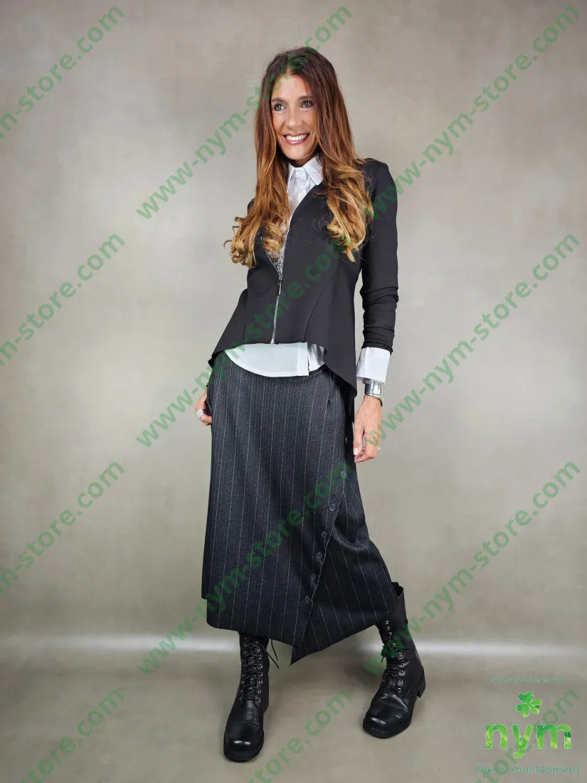 gonna gessata bottoni 60vi35pl5ea GONNA