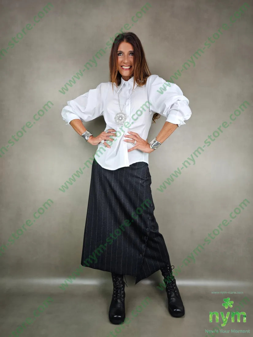 gonna gessata bottoni 60vi35pl5ea GONNA