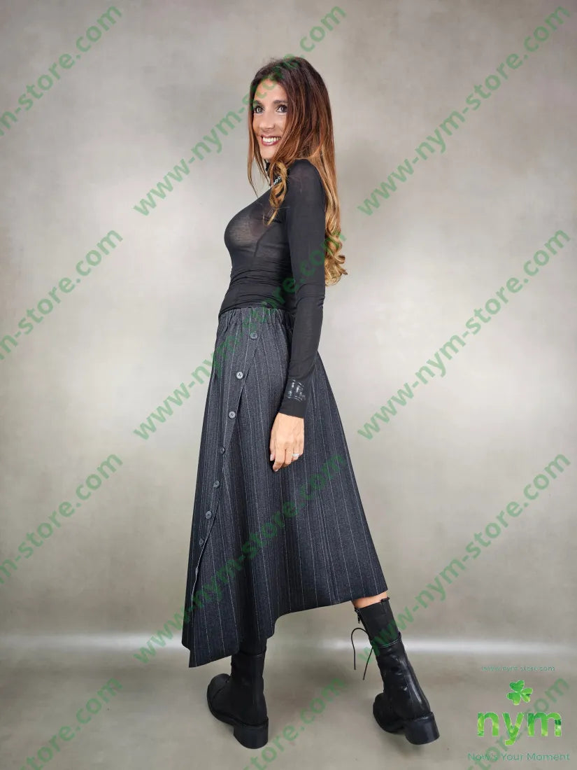 gonna gessata bottoni 60vi35pl5ea GONNA