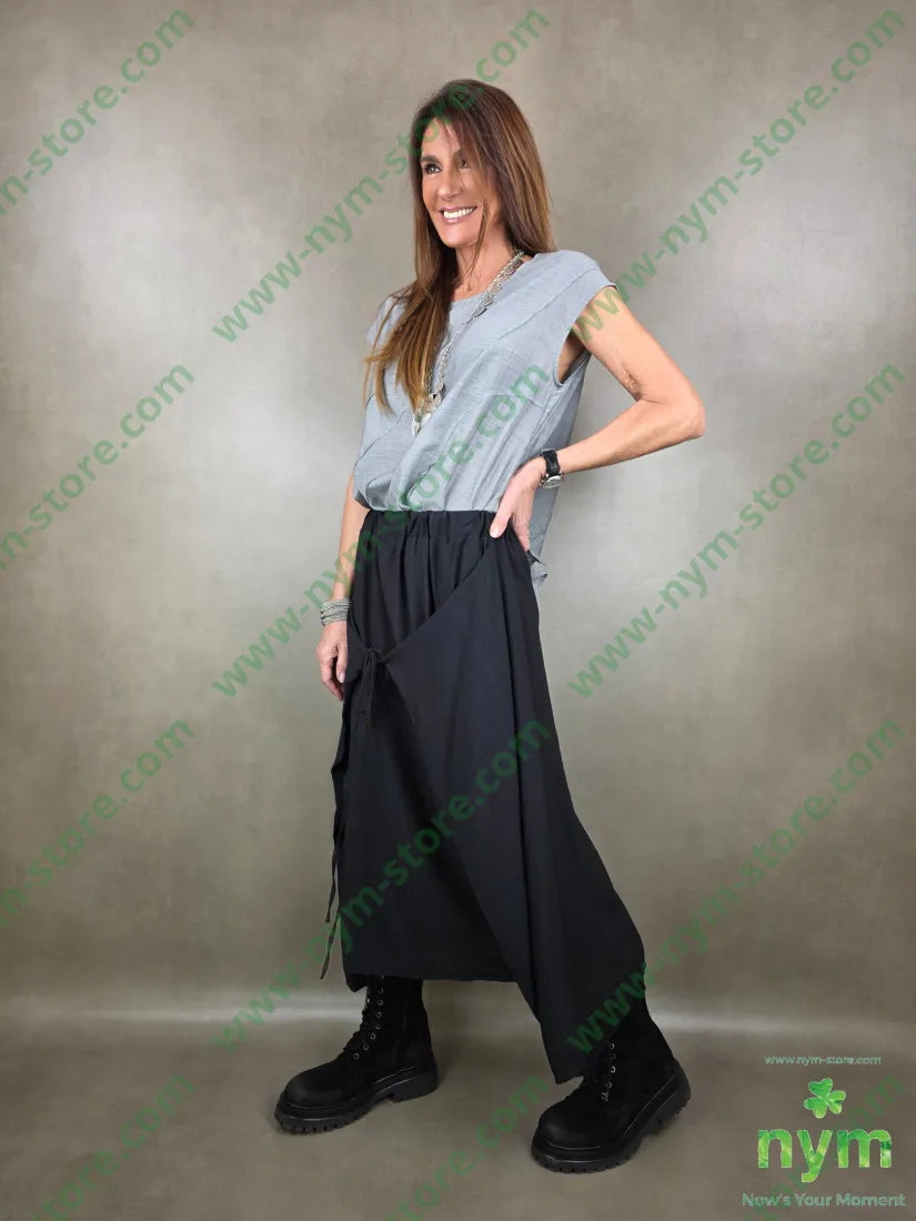 gonna laccetto 84vi16pa U / NERO / PE26 GONNA