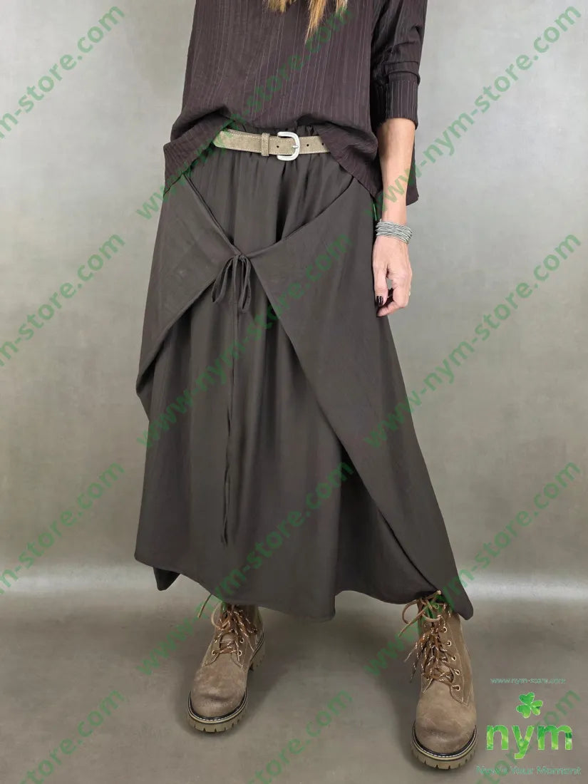 gonna laccetto 84vi16pa U / MARRONE / PE26 GONNA