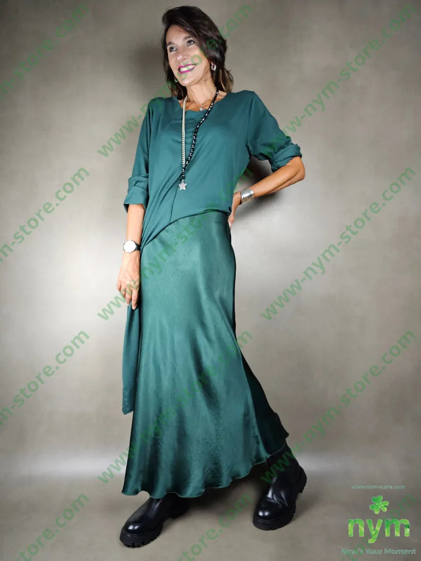 gonna longuette raso viscosa GONNA