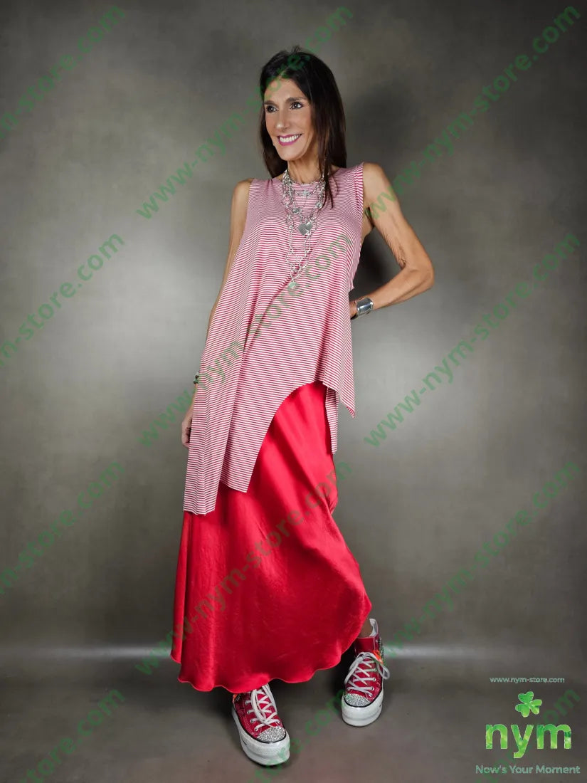 gonna longuette raso viscosa GONNA