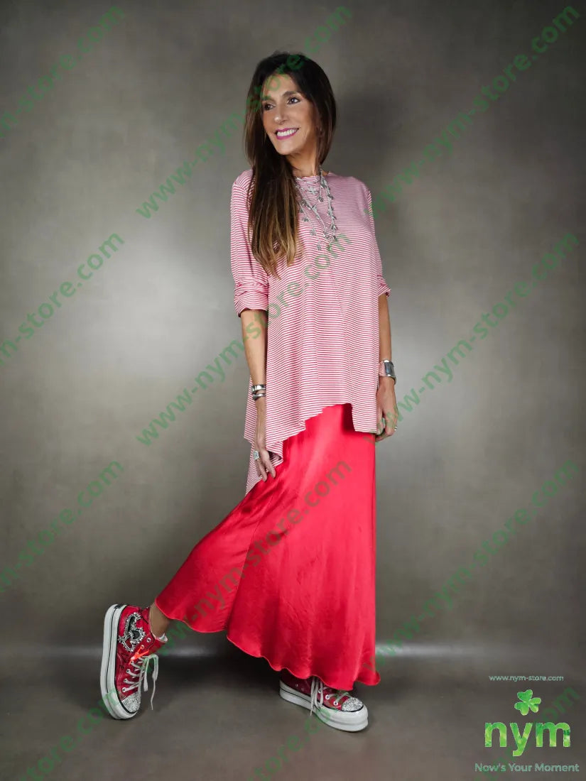 gonna longuette raso viscosa GONNA