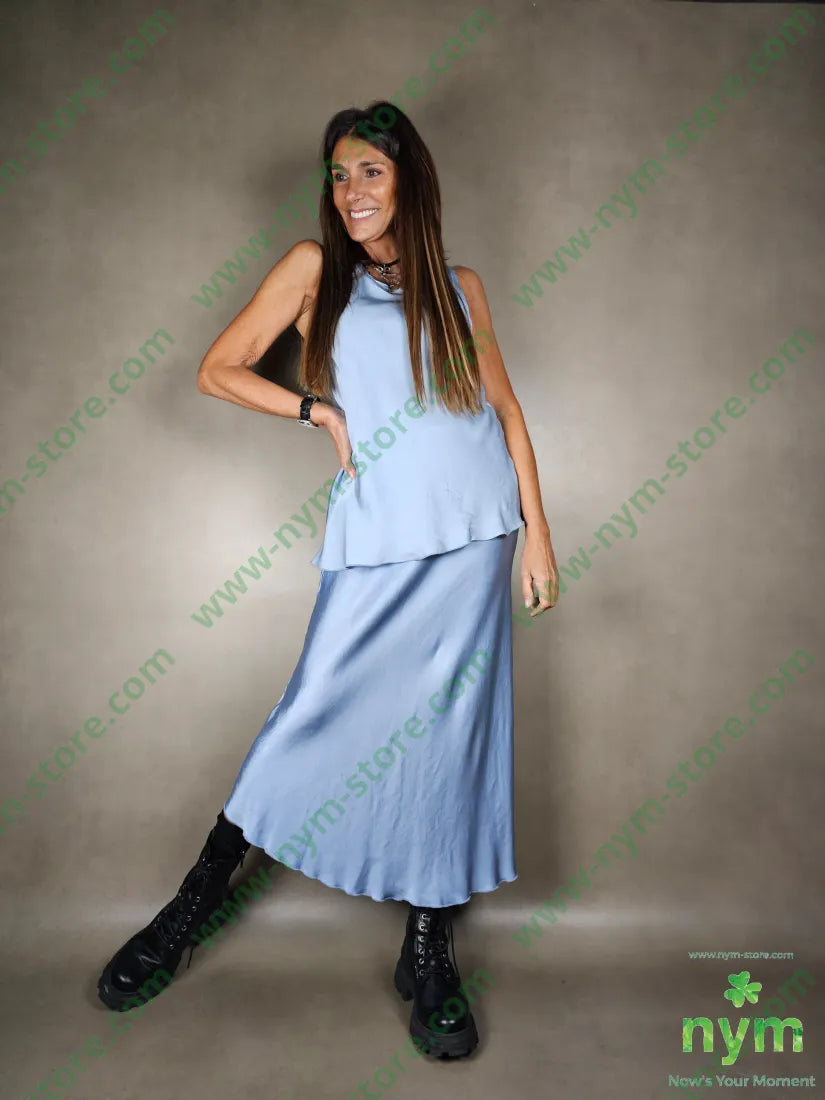 gonna longuette raso viscosa GONNA