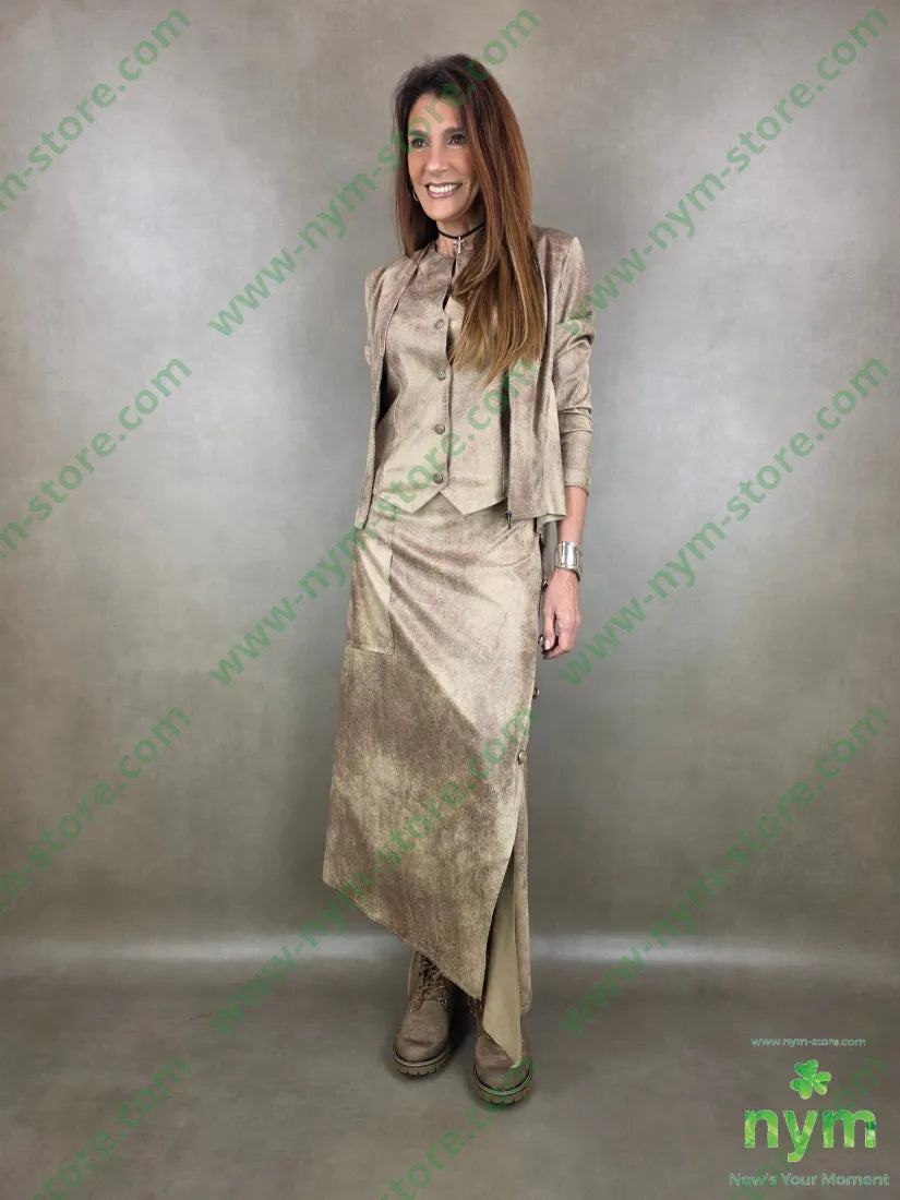 gonna pelle invecchiata 90pl10ea GONNA