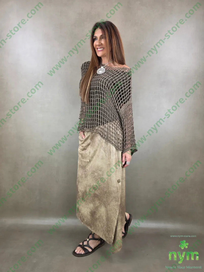 gonna pelle invecchiata 90pl10ea - GONNA