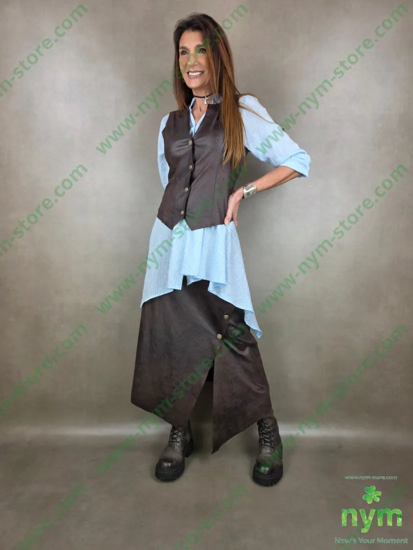 gonna pelle invecchiata 90pl10ea GONNA