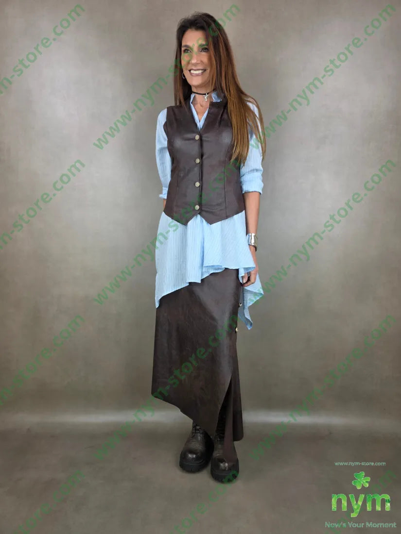 gonna pelle invecchiata 90pl10ea GONNA