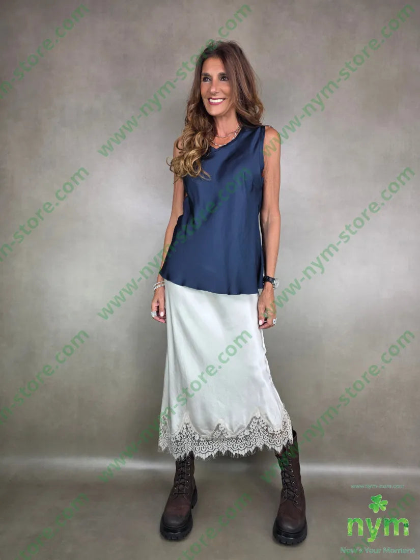 gonna pizzo fondo lunga 100vi GONNA