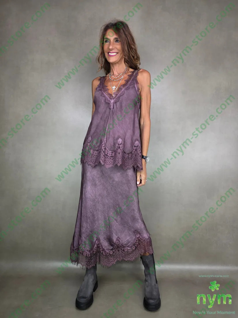 gonna pizzo fondo lunga 100vi GONNA