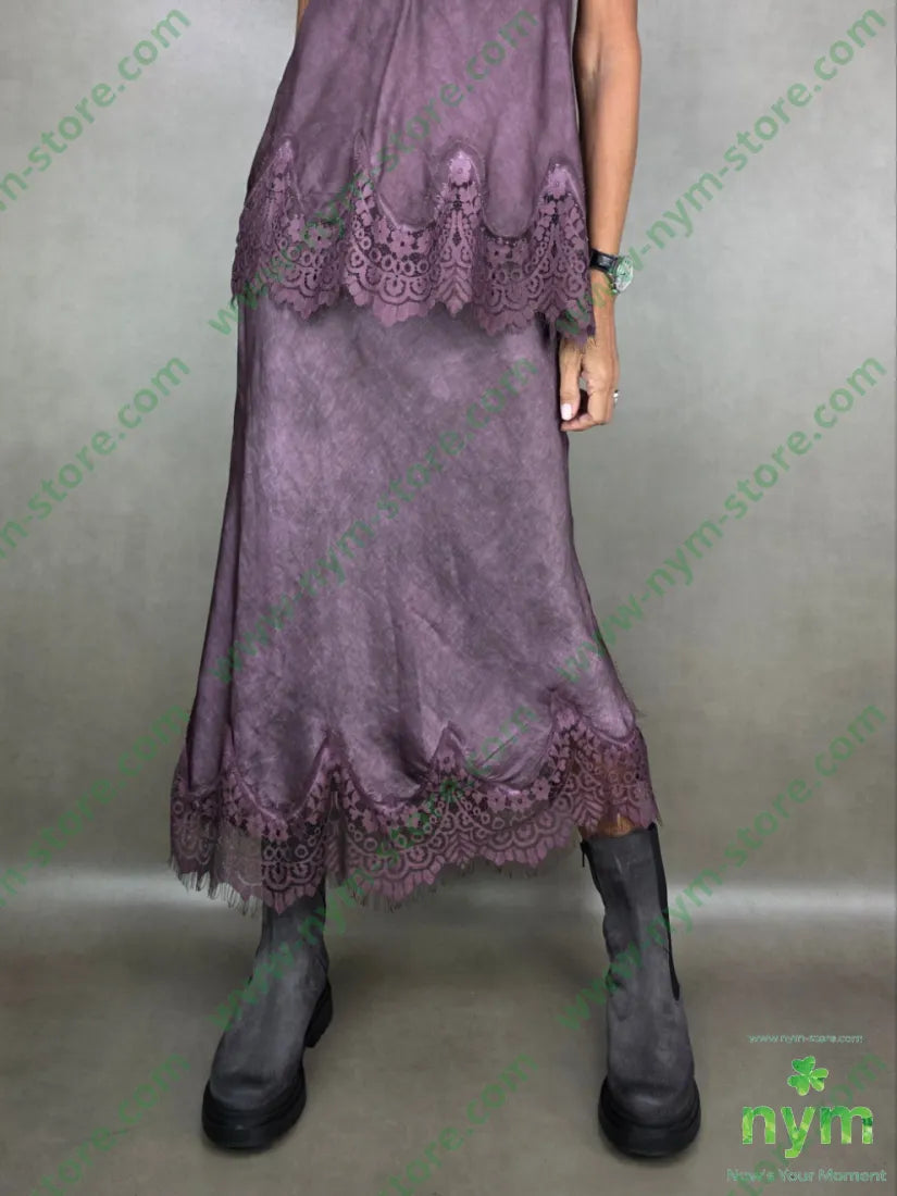 gonna pizzo fondo lunga 100vi U / BORDO / AI25 GONNA