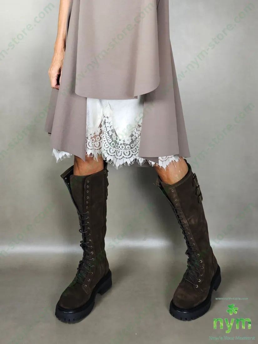 gonna pizzo fondo midi 100vi GONNA