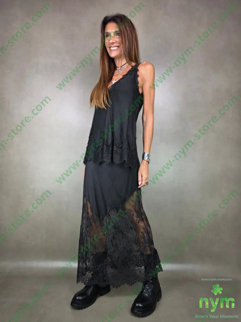 gonna pizzo lungo 100vi U / NERO / AI25 GONNA