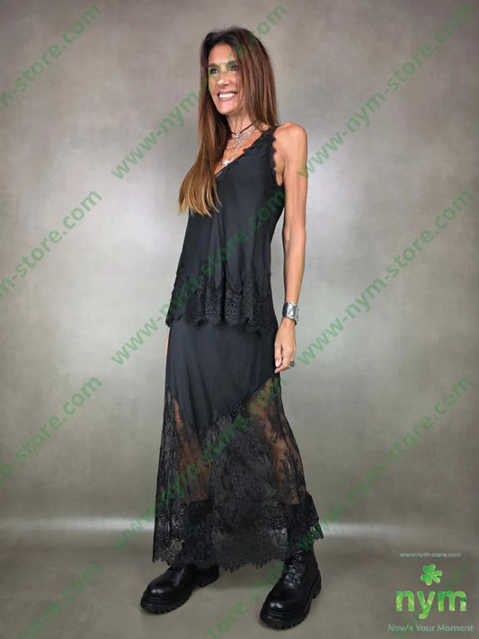 gonna pizzo lungo 100vi U / NERO / AI25 GONNA