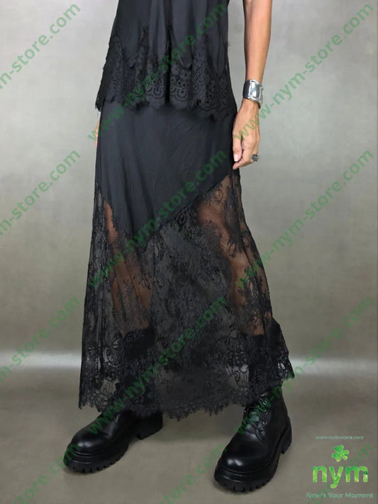 gonna pizzo lungo 100vi U / NERO / AI25 GONNA