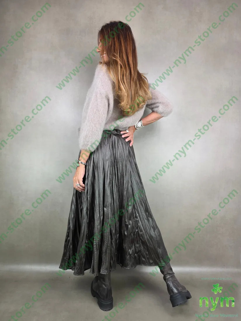 gonna stropicciata effetto pelle 100pl GONNA