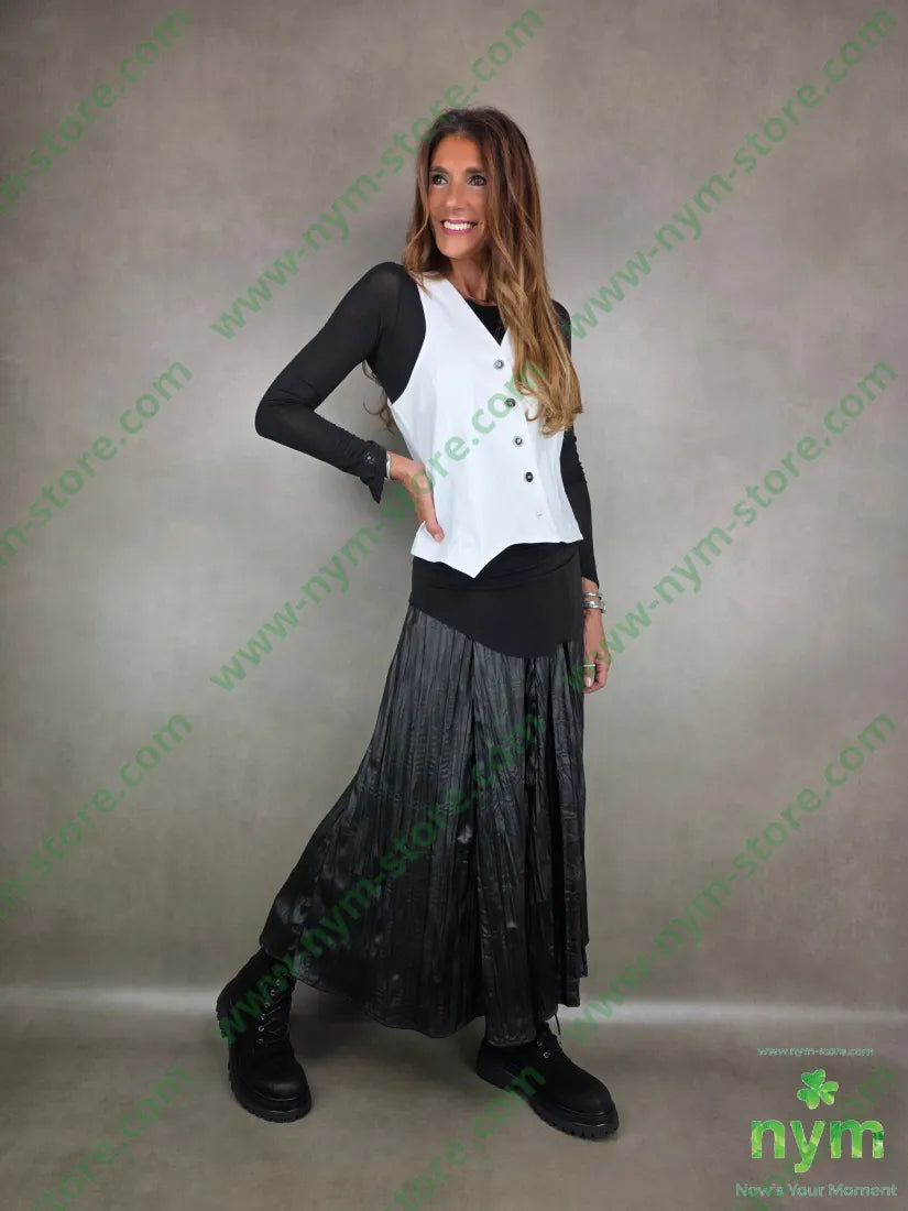 gonna stropicciata effetto pelle 100pl GONNA