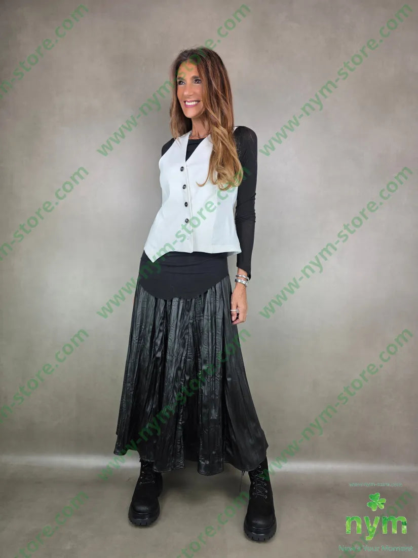 gonna stropicciata effetto pelle 100pl GONNA