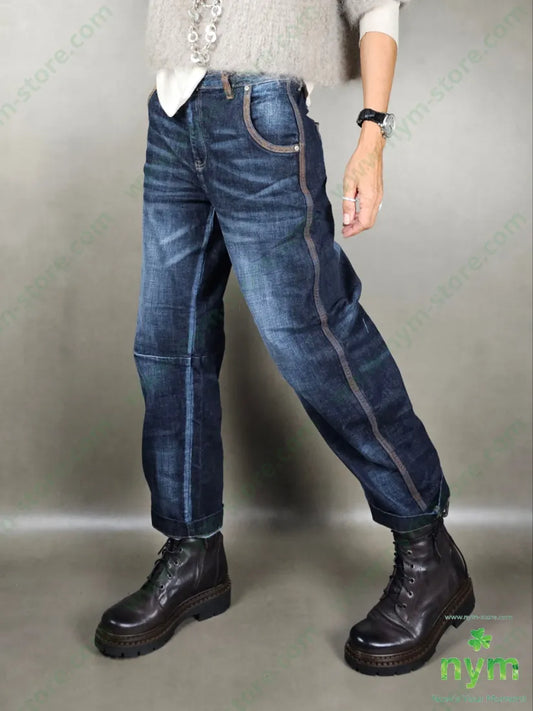 jeans bordi marroni 76co18pl4vi2ea PANTALONE