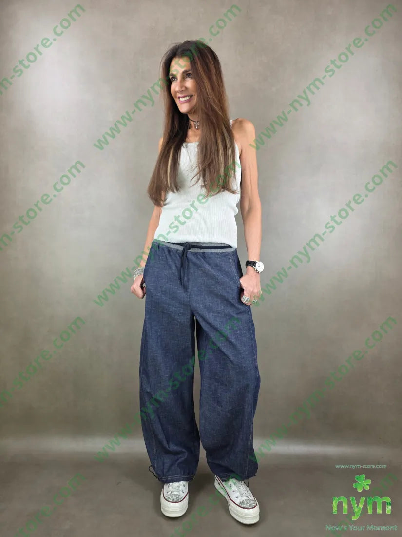 jeans coulisse fondo regolabile 76co20pl4eli PANTALONE