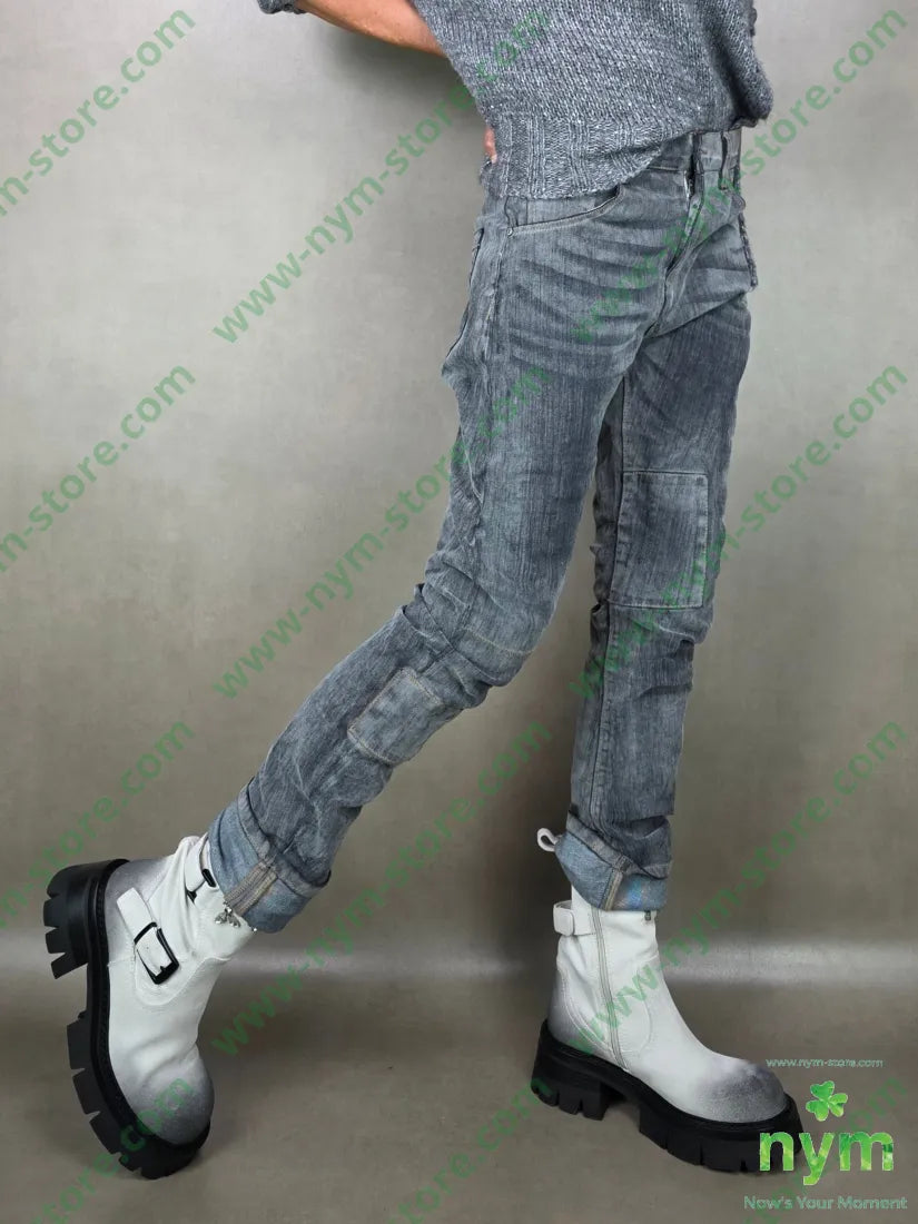 jeans delavee elasticizzato 98co2ea PANTALONE