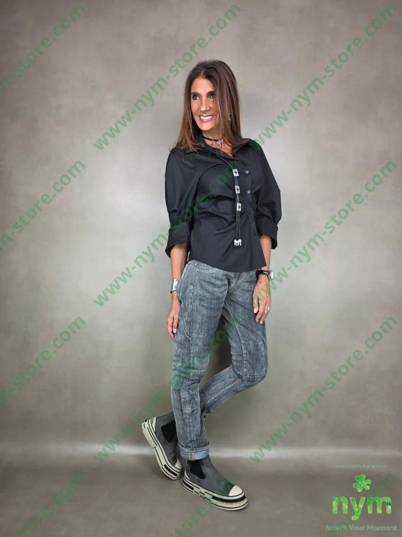 jeans delavee elasticizzato 98co2ea PANTALONE