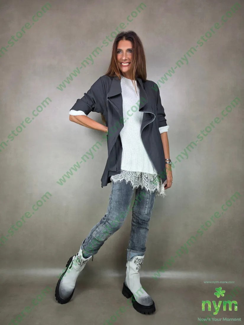 jeans delavee elasticizzato 98co2ea PANTALONE