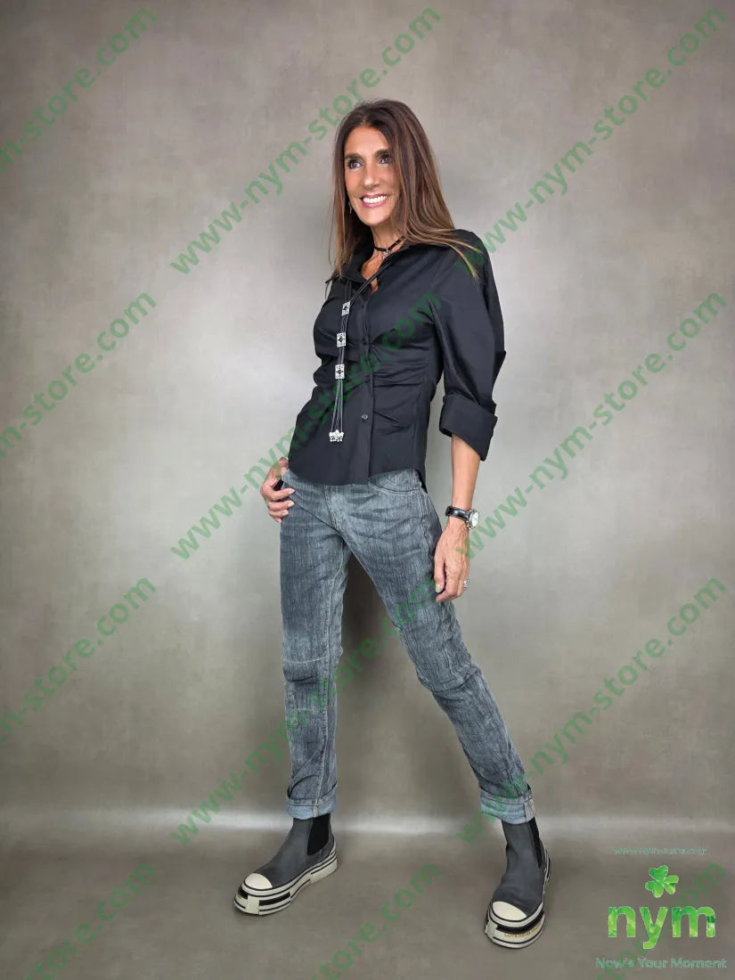 jeans delavee elasticizzato 98co2ea PANTALONE