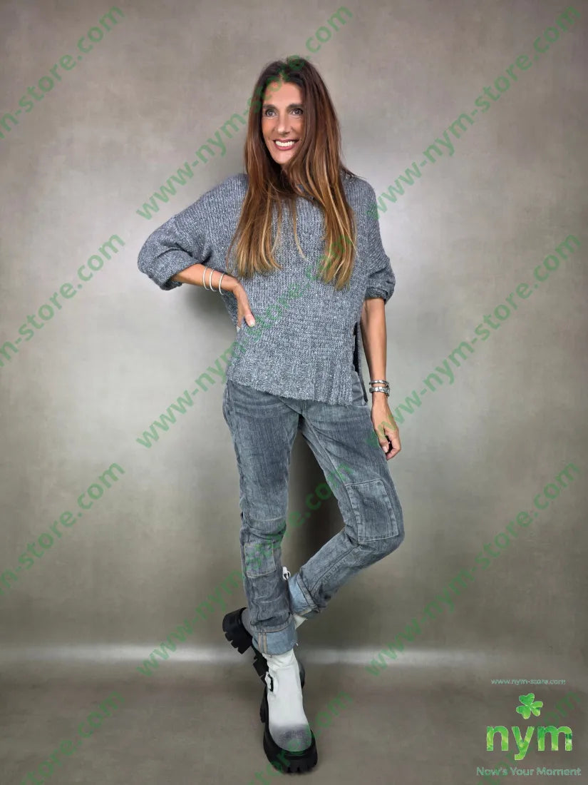 jeans delavee elasticizzato 98co2ea PANTALONE